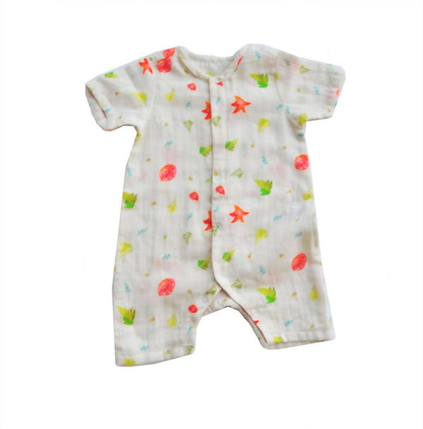 Ethically Made Wild Maple Organic Muslin Romper