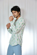 Earth Republic 100% Cotton Ikat Kasha Handloom Shirt