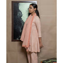 AC By Aratrika Chauhan 100% Organic Cotton Mulmul Peach Kurta - Pant set
