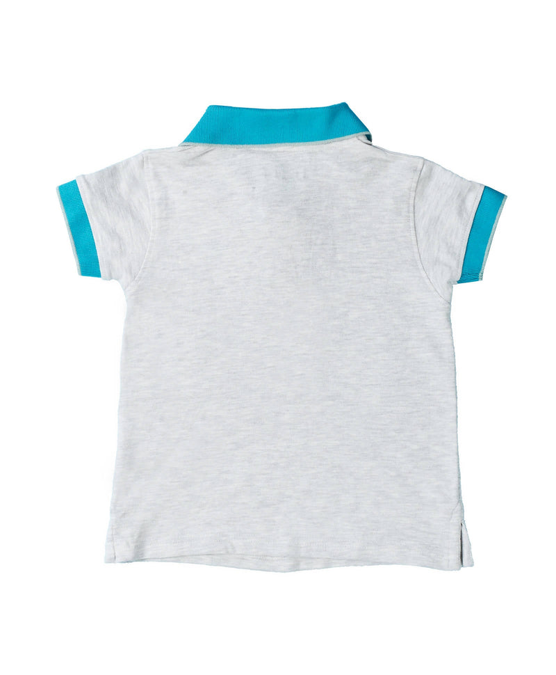 Organic Ash Polo Tshirt with Half Sleeves