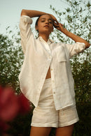Something Sustainable Linen Safari Shirt