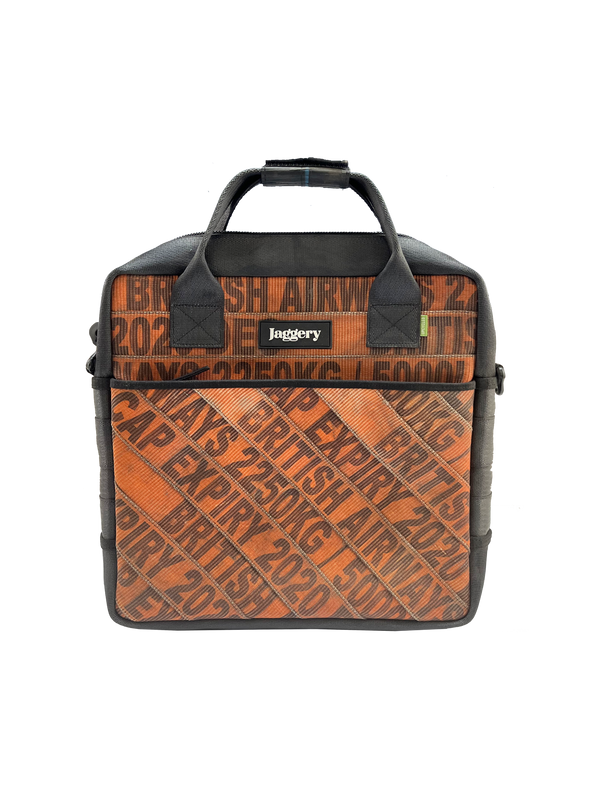 Jaggery Serially Circular Pilot's Everyday Bag in Ex-Cargo Belts  [13" Laptop Bag]