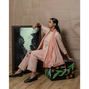 AC By Aratrika Chauhan 100% Organic Cotton Mulmul Peach Kurta - Pant set