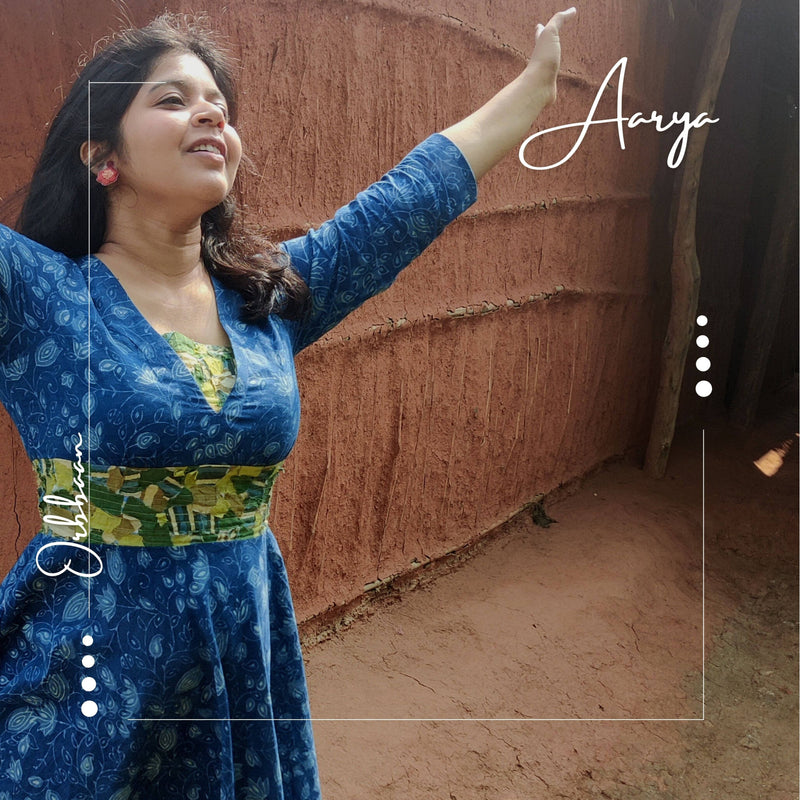 Aarya Upcycled Fit & Flare Dress