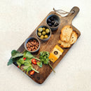 Hohmgrain Home Décor Light Brown Seasoned Mango wood Handcrafted Long Cheese Board
