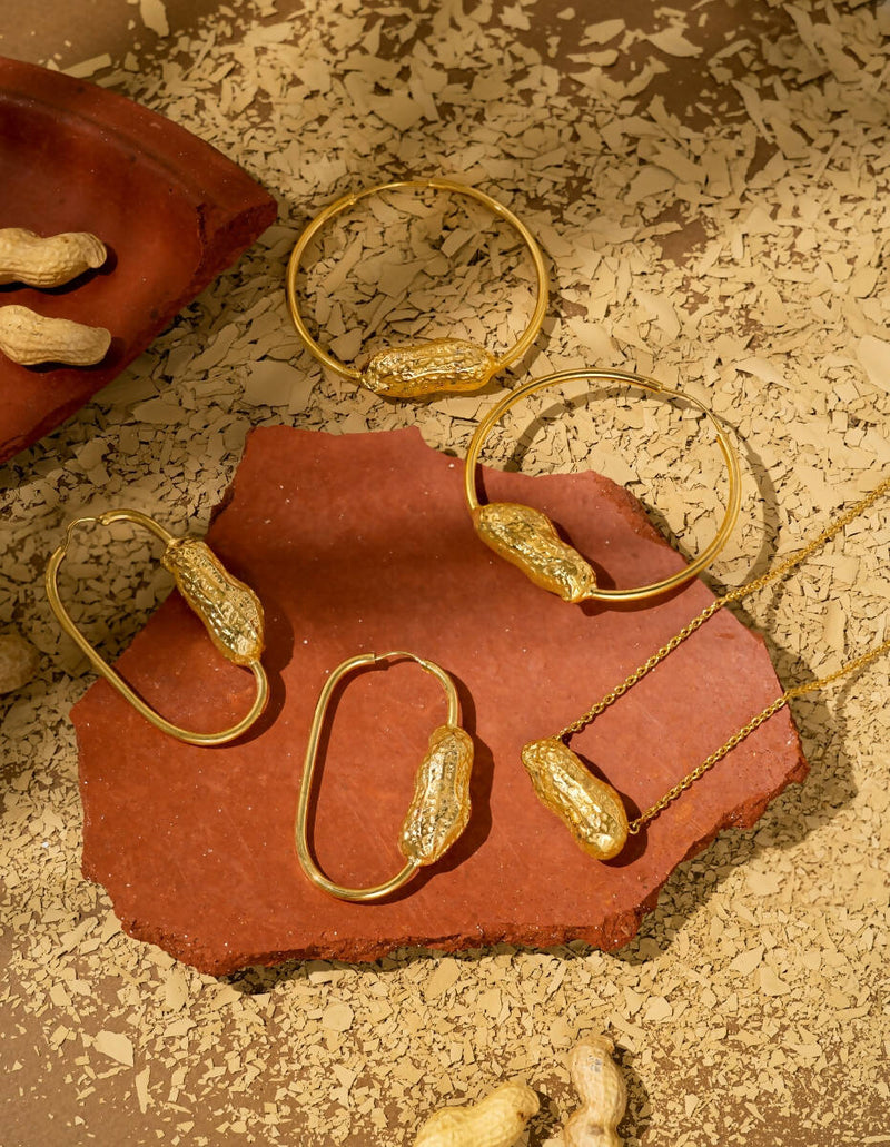 Badam Bali ethically handcrafted brass jewelry