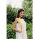 AC By Aratrika Chauhan 100% Organic Cotton Linen White Overlap Dress
