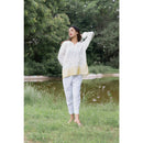 AC By Aratrika Chauhan 100% Organic Cotton Linen White Shirt