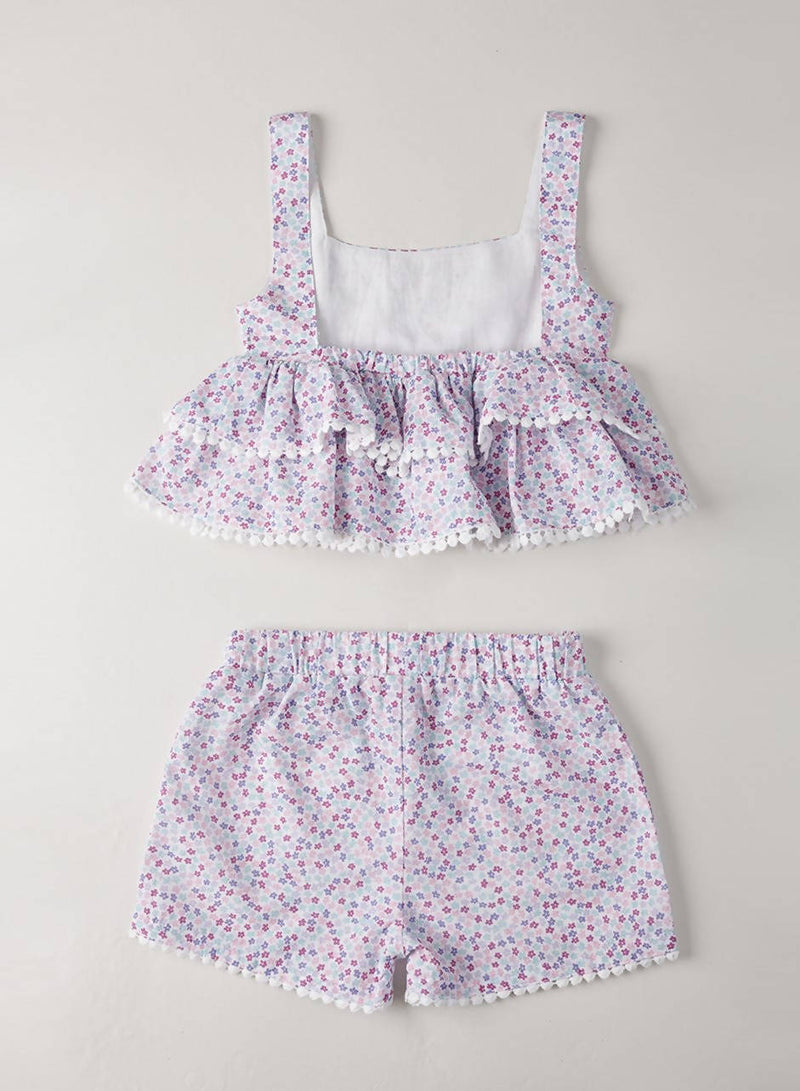 Organic Cotton Kendall Ditsy Girls Co-Ord