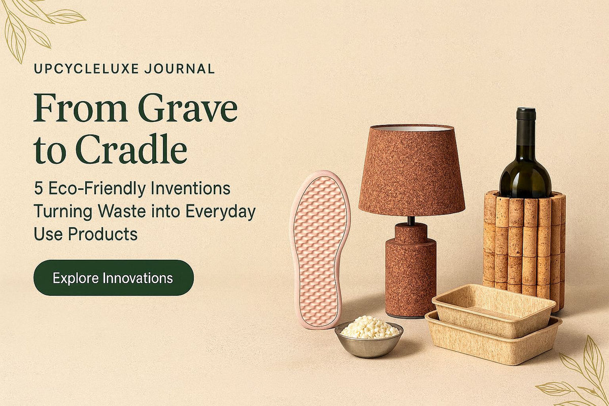 From Grave to Cradle: 5 Latest Eco-Friendly Inventions Turning Waste i -  Buy on Upcycleluxe