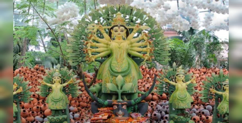 eco-friendly durga puja