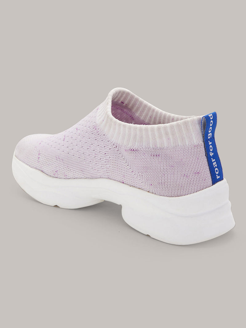 Roar For Good Peach Lilac Shoes for Women | Soft Cushion Insole, Slip-Resistance, Dynamic Feet Support & Arch Support | Made from recycled PET bottles | Fashionable & Stylish