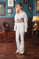 Label Muslin Strokes Corset Shirt