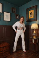 Label Muslin Strokes Corset Shirt