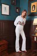 Label Muslin Strokes Corset Shirt