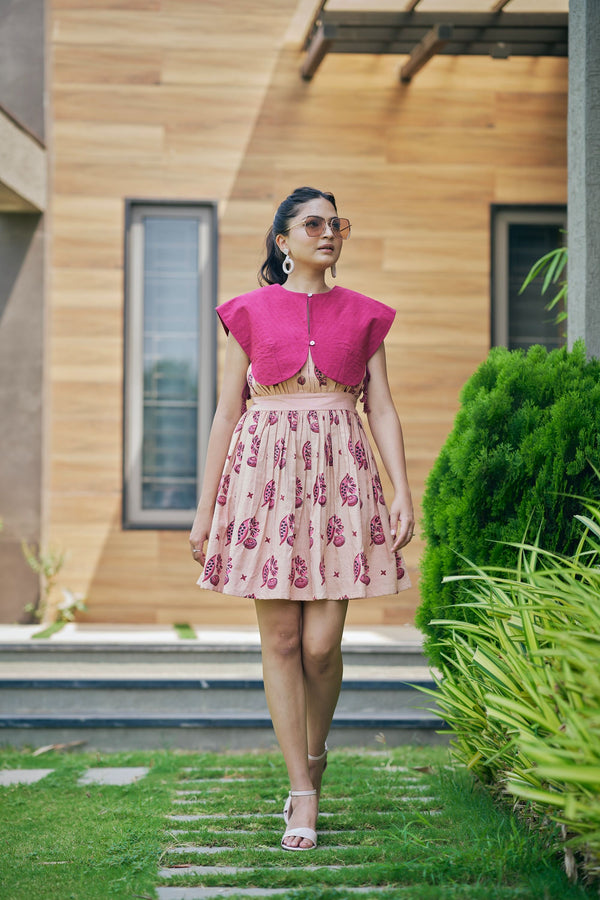 The Conscious Closet Smokey Pink Poppy Preach Dress Set in Organic Cotton