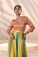 Rj Label Gajri Pink Elgance Top Matka Cotton Organic Women