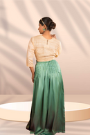 Rj Label Radiant Pleated Skirt Organic Pure Silk Unisex