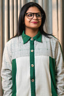 Rj Label Nomadic Olive Green Long Coat Kala Cotton Unisex