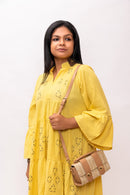 Rj Label Sunflare Yellow Dress Organic Kala Cotton Women