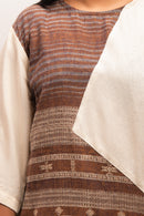 Rj Label Terradahl Brown/yellow Top Organic Kala Cotton Women