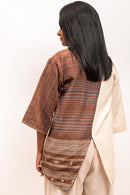 Rj Label Terradahl Brown/yellow Top Organic Kala Cotton Women