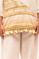 Rj Label Terradahl Brown/yellow Top Organic Kala Cotton Women