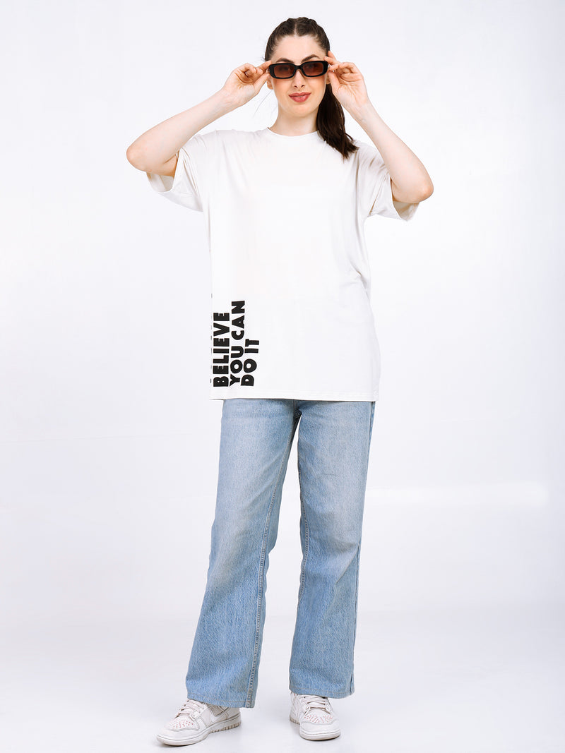 Women Oversized Bamboo T-Shirt – Soft, Breathable & Sustainable