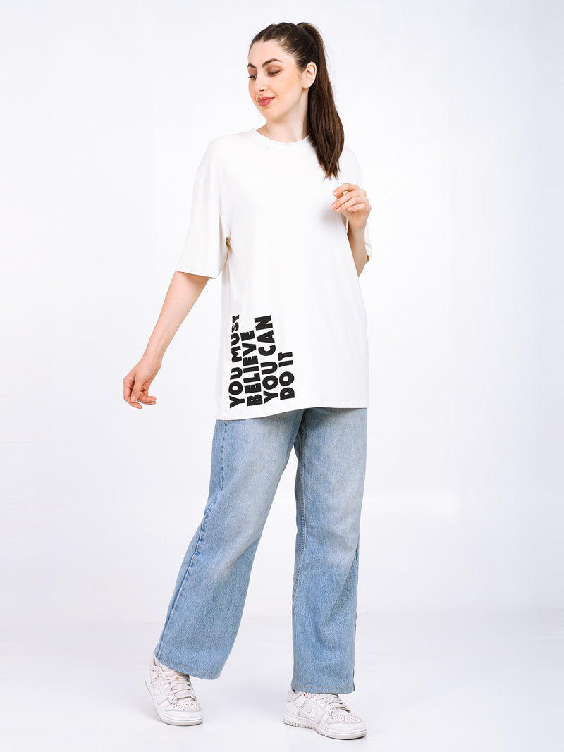 Women Oversized Bamboo T-Shirt – Soft, Breathable & Sustainable