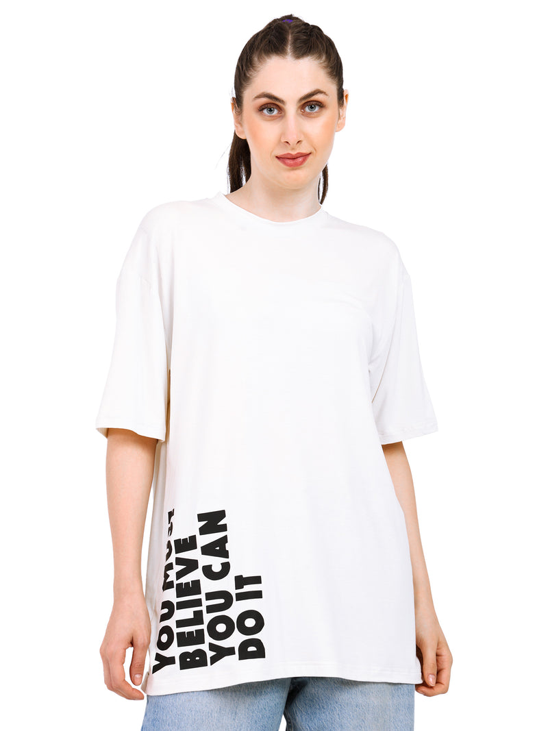Women Oversized Bamboo T-Shirt – Soft, Breathable & Sustainable