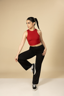 Carbontree Bamboo Women Bold Red Rib Tank Top