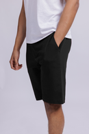 Carbontree Organic Cotton Men Carbon Black Casual Chino Shorts