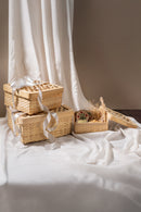 GreenKraft Mira Handcrafted Bamboo Square Box - Set of 3
