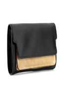 Green Hermitage Fides Vegan Leather Women's Wallet (Black & Gold)