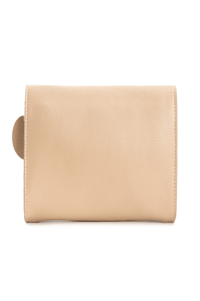 Green Hermitage Fides Vegan Leather Women's Wallet (Almond & Green)