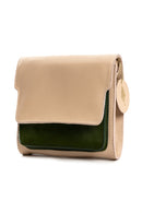 Green Hermitage Fides Vegan Leather Women's Wallet (Almond & Green)