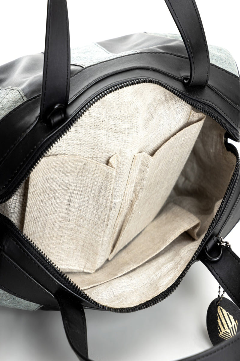 Green Hermitage Chloris Vegan Leather Duffle/Bowler Bag