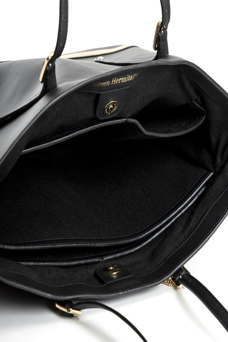 Green Hermitage Minerva Vegan Leather Tote Bag