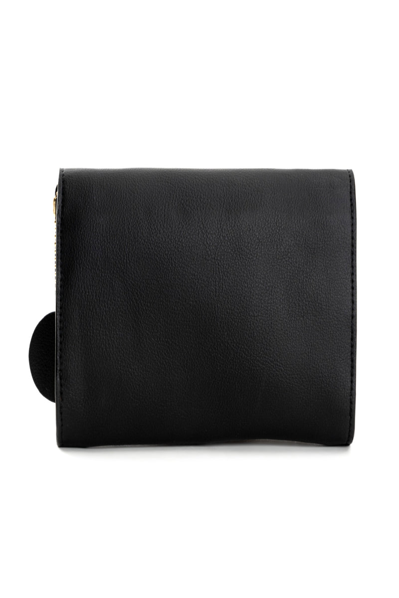 Green Hermitage Fides Vegan Leather Women's Wallet (Black & Gold)