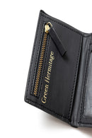 Green Hermitage Oxylus Vegan Leather Men's Wallet (Black)