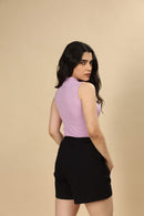 Carbontree Bamboo Women Lavender Haze Highneck Tank Top
