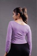 Carbontree Bamboo Women Lavender Haze Full Sleeve Rib Top