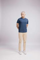 Carbontree Organic Cotton Men Rustic Blue Carbon Lightweight T-Shirt