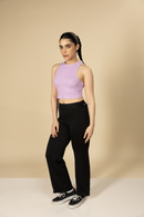 Carbontree Bamboo Women Lavender Haze Rib Tank Top