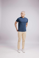 Carbontree Organic Cotton Men Rustic Blue Carbon Lightweight T-Shirt