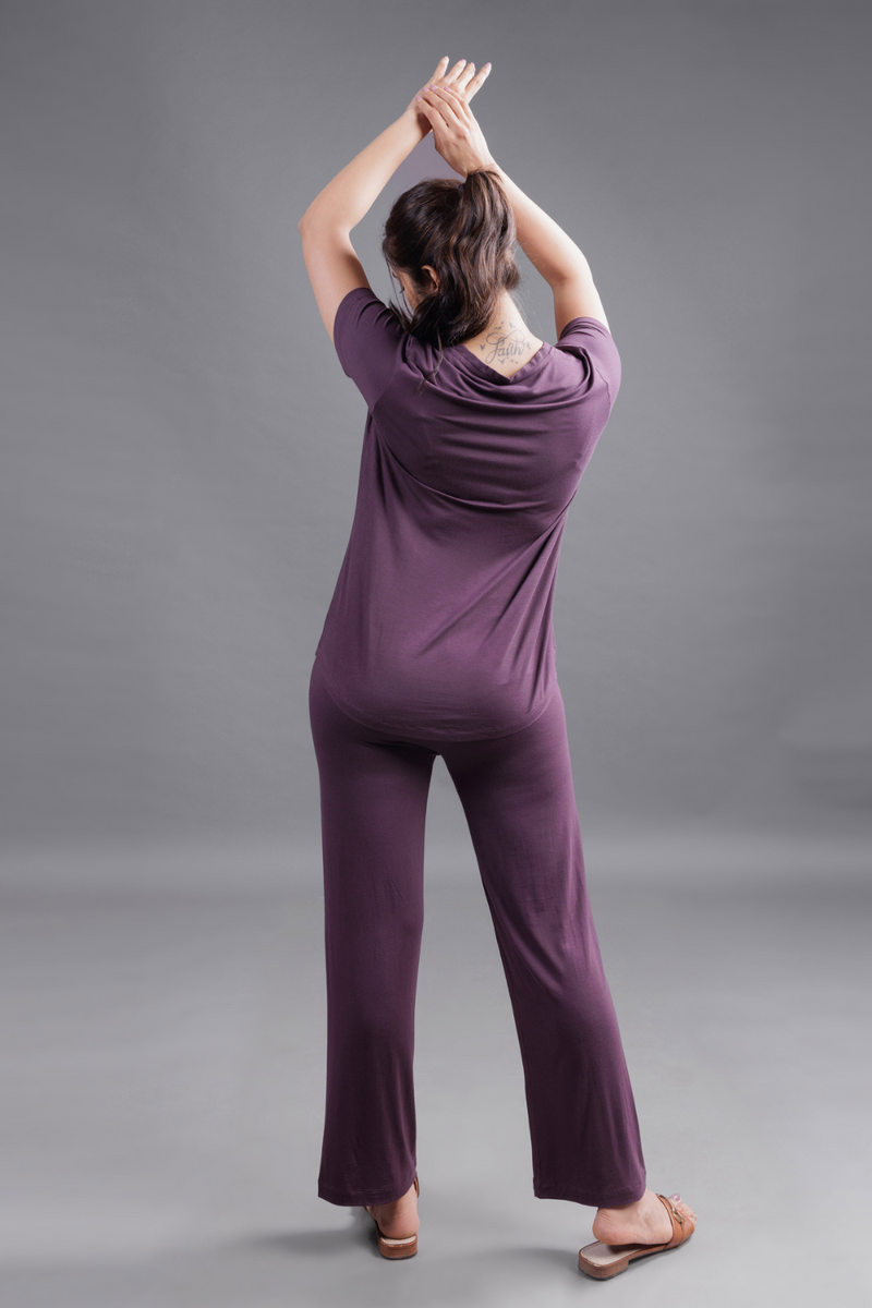 Carbontree Women Plum Bamboo Tee