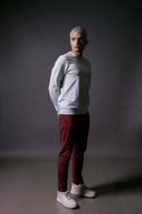 Carbontree Organic Cotton Men Mist Mel Mens Carbon Sweatshirt