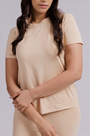 Carbontree Women Hazelnut Bamboo Tee