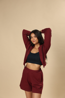 Carbontree Organic Cotton Women Sangria Comfort Shorts