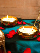 Whitefire Hammered Urli 3 wick - Oudh Fragrance